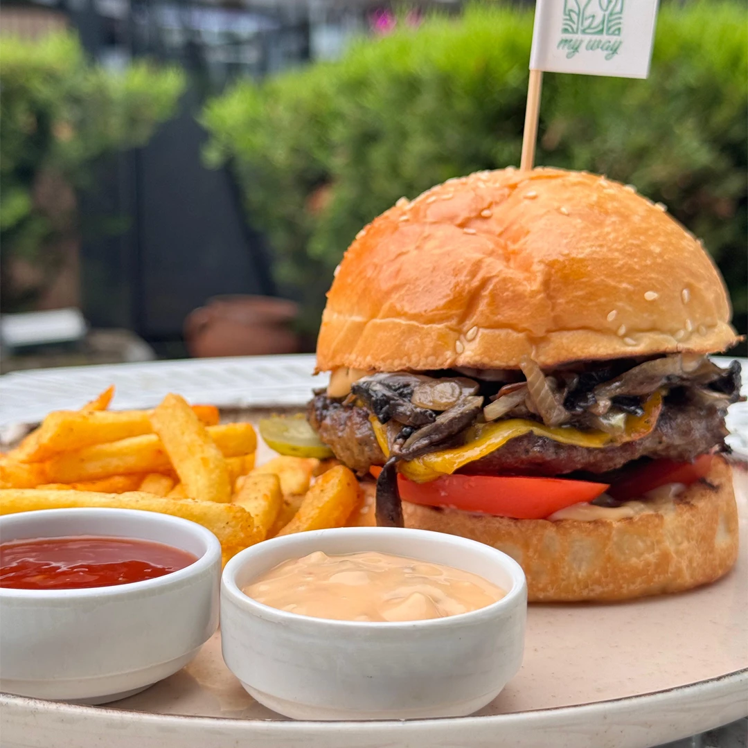 My karamelize burger