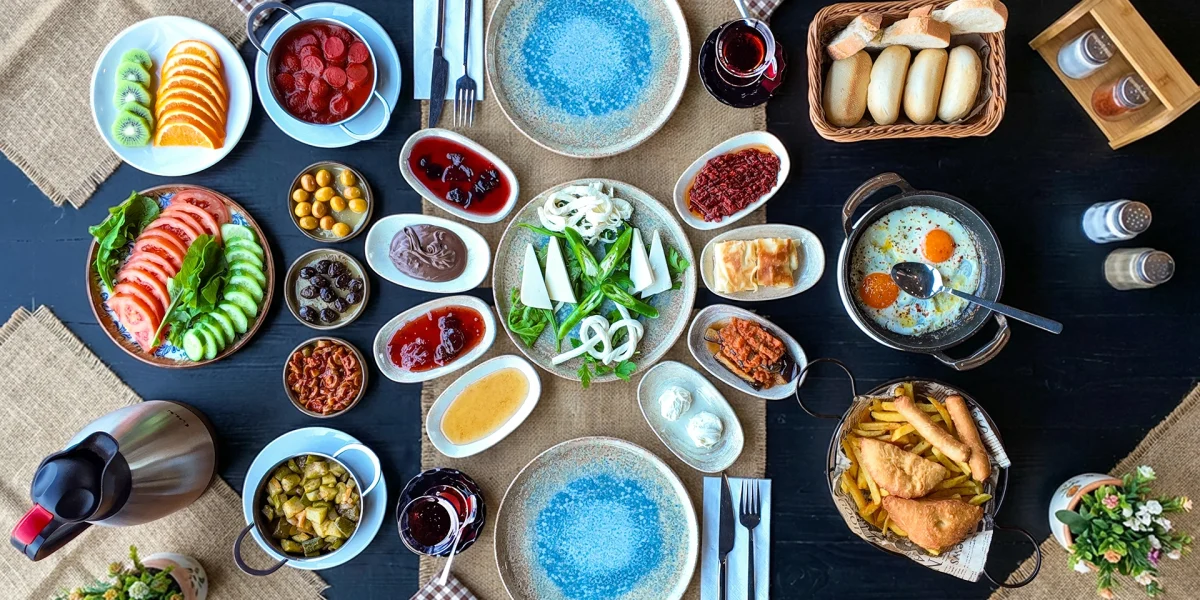 kahvaltı 2 kişilik slayt