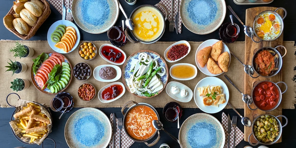 kahvaltı 4 kişilik slayt